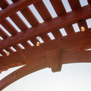Pergola Installed on Pre-Established Deck Posts