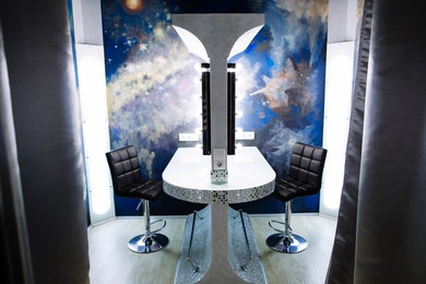 Столик в гримерке "Space" в пространстве для творчества МАНУФАКТУРА