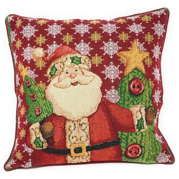 Tache 16"x16" Tache Festive Christmas Santa Claus Cushion Cover