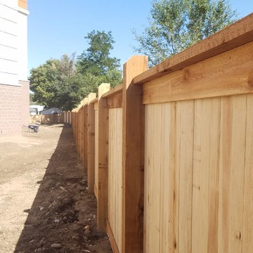Commercial 6 ft Cedar Privacy Fence