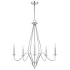 Cal Lighting FX-3774-5 Norwich 5 Light 30"W Taper Candle Style - Chrome
