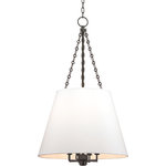 Hudson Valley - Hudson Valley Burdett Eight Light Pendant 6422-OB - Eight Light Pendant from Burdett collection in Old Bronze finish. Number of Bulbs 8. Max Wattage 60.00 . No bulbs included. Clean-lined and smooth on the surface, closer inspection shows Burdett`s sumptuous side. Alluding to late nineteenth-century opulence, we adorn the interior of Burdett`s shade with richly gathered pleating. While the pendant`s subdued silhouette serves a contemporary sensibility, its lavish surprise rewards close appreciation. No UL Availability at this time.