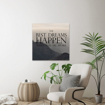 "Best Dreams Happen" Painting Print on Wrapped Canvas
