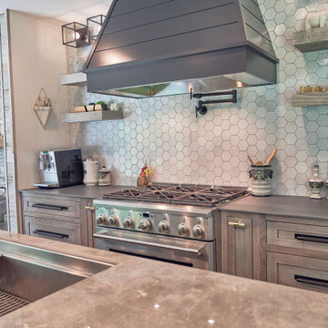 Contemporary Rustic Blend Kitchen