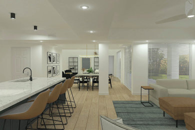 Home design - mid-sized contemporary home design idea in Miami