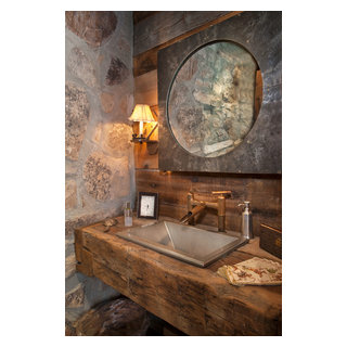 Sunset Ranch - Rustic - Powder Room - Salt Lake City - by Dubbe Moulder ...