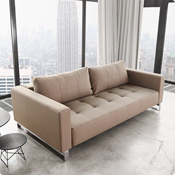 Cassius Deluxe Excess Lounger Classic Grey Sofa Bed by Innovation USA - $2620.00