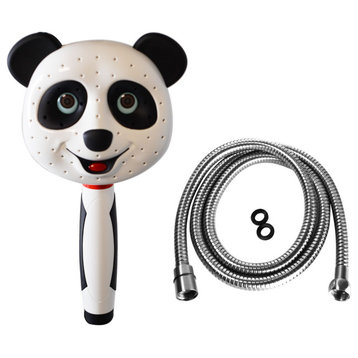 Panda Rain Hand Shower With Hose, Polished Chrome