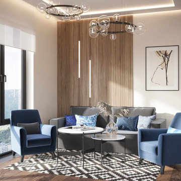 3-bedroom Apartment 75 sq.m with single Study Room