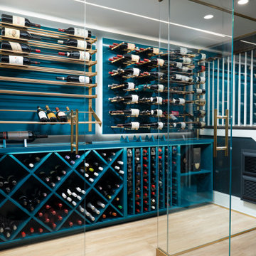 Custom Glass Enclosed Wine Cellar in Wilmette, IL