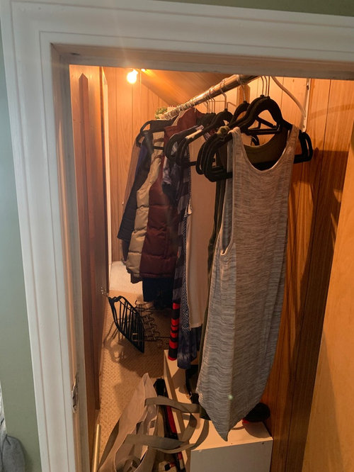 Help with weird shaped closet!!!