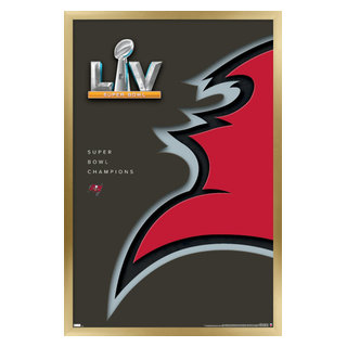 NFL Tampa Bay Buccaneers - Super Bowl LV Minimalist Logo Poster