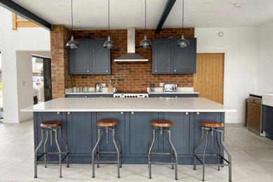 Design ideas for an industrial kitchen in Hertfordshire.
