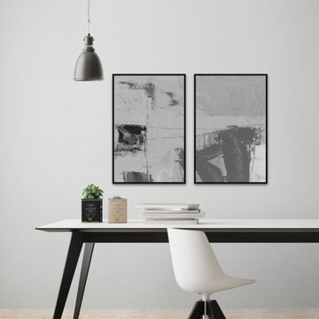 Marble Rumble II Diptych