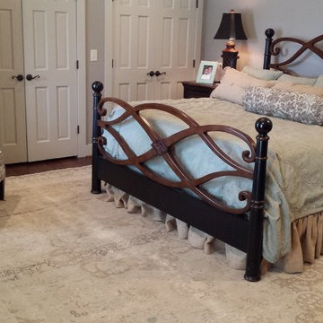 Old Persian Tabriz Oriental Rug sets the stage for this Master Bedroom Project!
