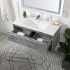 40"  Single Bathroom Floating Vanity, Concrete Gray, Vf43040Cg