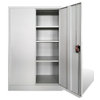 vidaXL Office Cabinet 35.4"x15.7"x55.1" Steel Gray