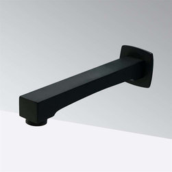 Bathselect Commercial Automatic Wall Mount Motion Sensor Faucet Matte Black - Showerheads And Body Sprays
