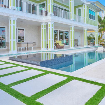Dream Beach House With Resort-Style Outdoor Space and Contemporary Design