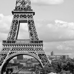 Half Whole, Black and White Fine Art Print, Eiffel Tower - Photographs