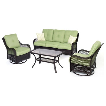 Orleans 4-Piece All-Weather Patio Set in Avocado Green