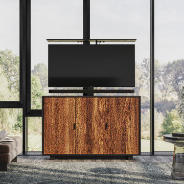 Von | Japanese inspired hidden TV lift Cabinet