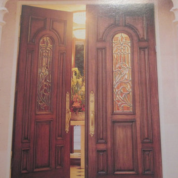 veled glass mahogany entryway columbus oh
