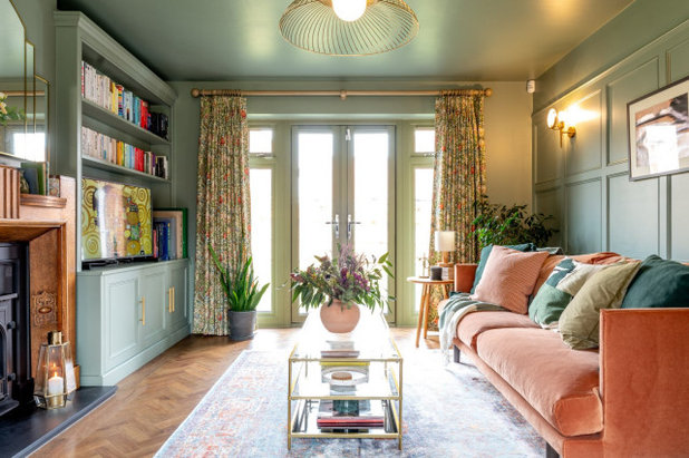 Arts & Crafts Living Room by Michelle Shakallis Interiors