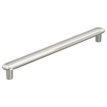 Amerock Concentric Bar Cabinet Pull, Polished Nickel, 6-5/16" Center-to-Center