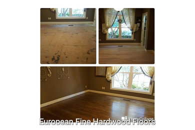 Tear out carpet, Installing Hardwood Floors, Sand and Finish
