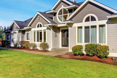 Example of a classic exterior home design in Other