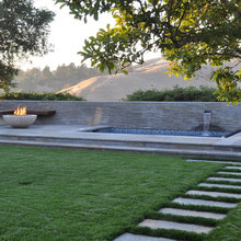 hot tub, outdoor fireplace