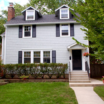 HardieShingle Siding, Wilmette, IL Exterior Siding Remodel Light Mist