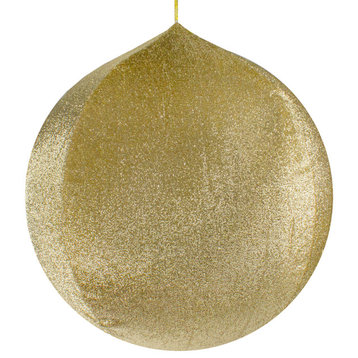 27.5" Tinsel Inflatable Christmas Ball Ornament Outdoor Decoration