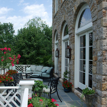 Georgian Style Home Patio