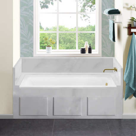 Voltaire Acrylic With Integral Tile Flange, 60"x32", Right Hand Drain