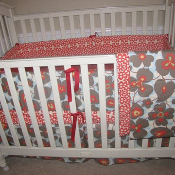Lotus Morning Glory Custom Baby Bedding Set