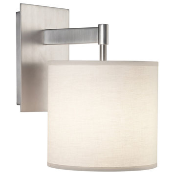 Robert Abbey S2182 One Light Wall Sconce Echo Stainless Steel