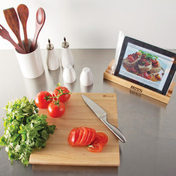 John Boos Maple iBlock Cutting Board and Stand - Cutting Boards