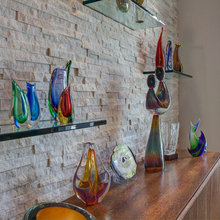 display of glass