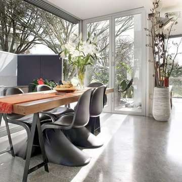 Concrete/wooden homes