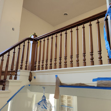 floor and stairway rehab in historical home