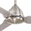 Minka Aire Java 54 in. Indoor/Outdoor Brushed Nickel Wet Ceiling Fan with Remote