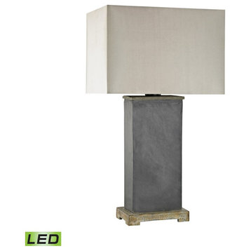 Elk Home Elliot Bay Outdoor Table Lamp, LED, Gray Slate