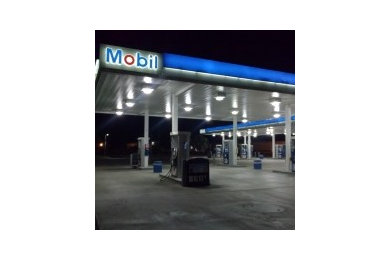 Gas Station with our LED Lighting installed