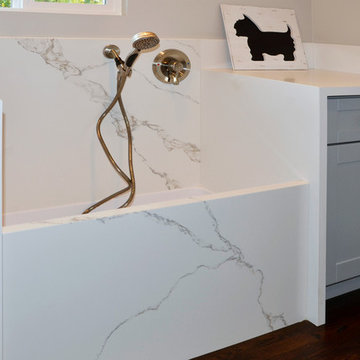 Transitional Kitchen + Bathrooms + Doggy Bath Station