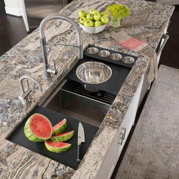 Modern Mediterranean Kitchen Sink Detail