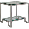 Bonaire Square End Table - Argento