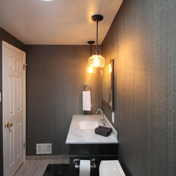 Luxe Transitional Centennial Guest Bath Remodel