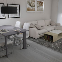 Modelado 3D Salon Comedor- Habitación y Baño
